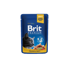 Brit Premium Cat lazaccal és pisztránggal alutasakos 100g macskaeledel