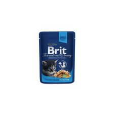 Brit Premium Cat Pouches Chicken Chunks for Kitten 100 g macskaeledel