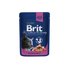 Brit Premium Cat Pouches Norwegian Salmon & Trout 100 G macskaeledel