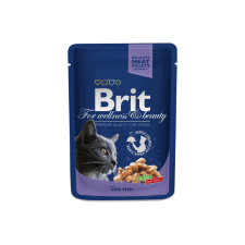 Brit Premium Cat Pouches with Cod Fish 100 g macskaeledel