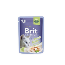 Brit Premium Delicate Fillets in Jelly with Trout 24x85 g macskaeledel