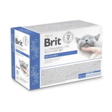 Brit Veterinary Diets Cat GF fillets in Gravy Recovery 12x85g macskaeledel