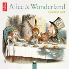  British Library: Alice in Wonderland Mini Wall Calendar 2024 (Art Calendar) naptár, kalendárium