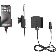 BRODIT 721369 Apple iPhone 15 / 15 Pro Autós tartó/töltő - Fekete mobiltelefon kellék