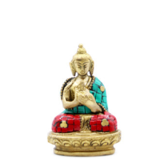  Bronz Buddha Szobor - Áldás - 7.5cm dekoráció