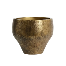  Bronz, fekete szinú fém kaspó 49x44 cm dekoráció