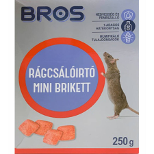 Bros Rágcsálóirtó paraffinos blokk, mini brikett 250g tisztító- és takarítószer, higiénia