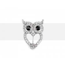  Bross bagoly csiszolt kövekkel bross