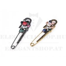  Bross csiszolt köves biztostű bross