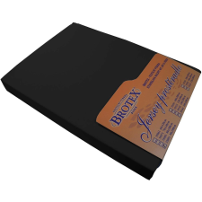 Brotex Jersey lepedő, fekete, 180×200 cm, franciaágy (35181/048) lakástextília