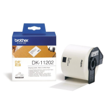 Brother DK-11202 300db/tekercs 62mm x 100mm elővágott fehér öntapadós címke nyomtató kellék