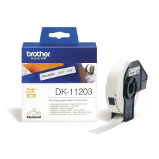 Brother DK-11203 elővágott öntapadós címke 300db/tekercs 17mm x 87mm White nyomtató kellék