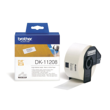 Brother DK-11208 elővágott öntapadós címke 400db/tekercs 38mm x 90mm White etikett