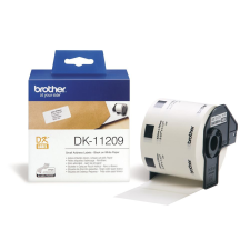 Brother DK-11209 elővágott öntapadós címke 800db/tekercs 29mm x 62mm White címkézőgép