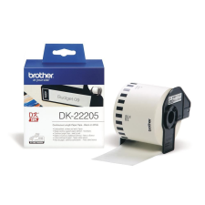 Brother DK-22205 folytonos szalagcímke 62mm x 30,48m öntapadós fehér etikett