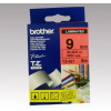 Brother Feliratozógép szalag, 9 mm x 8 m, BROTHER, piros-fekete