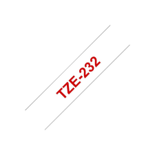 Brother laminated tape TZe-232 - Red on white (TZE232) nyomtató kellék