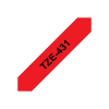 Brother laminated tape TZe-431 - Black on red (TZE431)