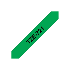 Brother laminated tape TZe-721 - Black on green (TZE721) nyomtató kellék