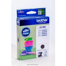 Brother LC221 FEKETE EREDETI TINTAPATRON nyomtatópatron & toner