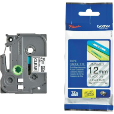 Brother TZE-131 laminált P-touch szalag (12mm) Black on Clear - 8m nyomtató kellék