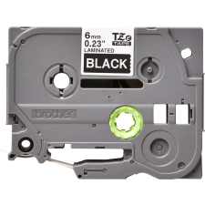 Brother TZe-315 laminált P-touch szalag (6mm) White on Black - 8m címkézőgép
