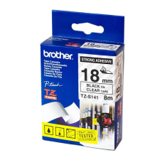 Brother TZE-S141 laminált P-touch szalag (18mm) Black on Clear - 8m nyomtató kellék