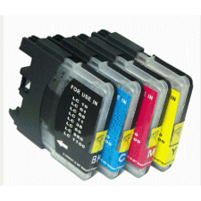 Brother Utángyártott BROTHER LC980/LC985/LC1100 Patron Yellow  IK nyomtatópatron & toner