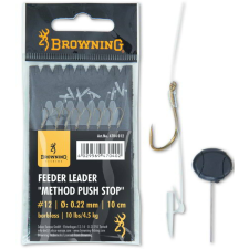 Browning #16 method feeder előke push stop bronz 10lbs / 4,50kg hooklength: 10cm horog