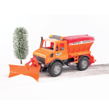 Bruder 02572B Mercedes-Benz Unimog hókotró autó - 48 cm (02572B) autópálya és játékautó