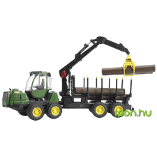 Bruder CAT John Deere 1210E vontató és farönk rakodó makett