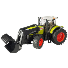Bruder Claas axion 950 traktor homlokrakodóval szerelve autópálya és játékautó