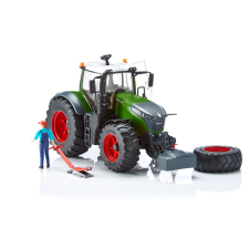 Bruder Fendt 1050 Vario szerelővel és garázs berendezéssel (04041) autópálya és játékautó