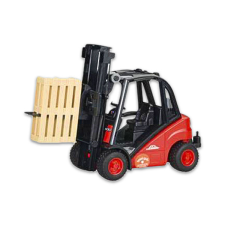 Bruder Linde H30D villás targonca - 23 cm autópálya és játékautó