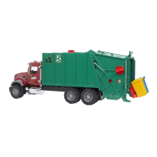 Bruder MACK Granite szemeteskocsi Zöld autópálya és játékautó