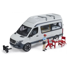Bruder Mercedes Benz Sprinter kemping jármű kiegészítőkkel makett