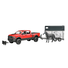 Bruder RAM 2500 Power Wagon Lószállító kocsival és lóval (1:16) (02501) autópálya és játékautó