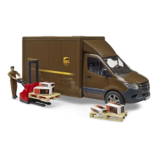 bruder ups Mercedes-Benz sprinter játékautó figurával autópálya és játékautó