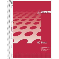 BRUNNEN Glocken A4 80l lefűzhető kockás spirálfüzet (BRUNNEN_5067828) füzet