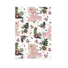 BS Textil pelenka 1db-os - Nyuszi Virágokkal mosható pelenka