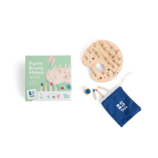 BS Toys - Festékpaletta fa memóriajáték memóriajáték