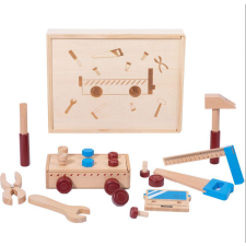Bs Toys Szerszámos ládika - fa doboz - tool box kreatív és készségfejlesztő