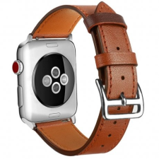 BSTRAP Apple Watch Leather Rome 42/44mm szíj, Brown mobiltelefon kellék