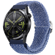 BSTRAP Braid Nylon szíj Garmin Vivoactive 4, blue white okosóra kellék