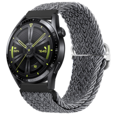 BSTRAP Braid Nylon szíj Xiaomi Watch S1 Active, gray black okosóra kellék