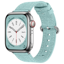 BSTRAP Denim szíj Apple Watch 42/44/45mm, light green okosóra kellék