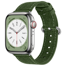 BSTRAP Denim szíj Apple Watch 42/44/45mm, olive green okosóra kellék