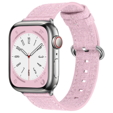 BSTRAP Denim szíj Apple Watch 42/44/45mm, pink okosóra kellék