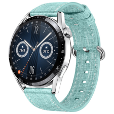 BSTRAP Denim szíj Huawei Watch GT2 42mm, light green okosóra kellék