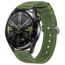BSTRAP Denim szíj Huawei Watch GT 42mm, olive green okosóra kellék